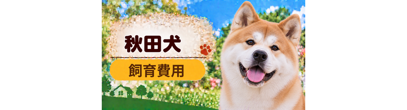 秋田犬を飼う費用はいくら？初期費用・年間費用・生涯費用を解説