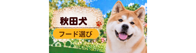 秋田犬のドッグフードはどう選ぶ？年齢・体格・食べ方に合わせた選び方