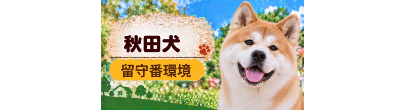 秋田犬の留守番環境を整える｜安全対策と便利グッズ