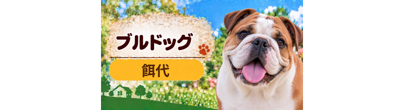 ブルドッグの餌代は月いくら？体重からドッグフード代をシミュレーション