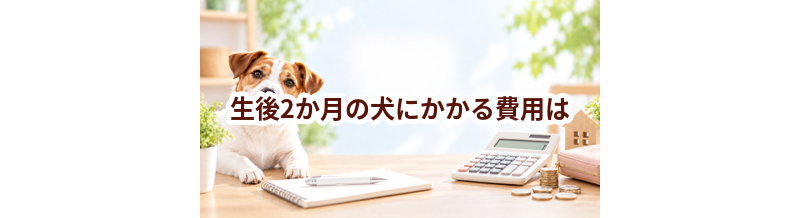 生後2か月の犬にかかる費用は？食事・医療・日用品をまとめて確認