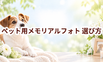 ペット用メモリアルフォトの選び方｜自宅供養で後悔しないためのポイント