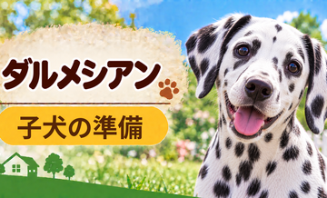 ダルメシアンの子犬を迎えた1週間でやること｜食事・トイレ・生活環境