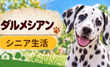シニア期のダルメシアンとの暮らし｜食事・運動・介護費用を考える