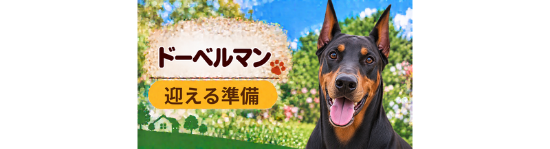 ドーベルマンを迎えるときに必要なもの｜サイズ選びと初期費用