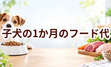 子犬の1か月のフード代はいくら？体重と給餌量から計算