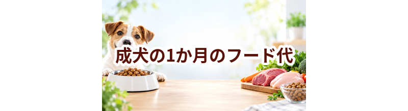 成犬の1か月のフード代はいくら？体重と給餌量から計算