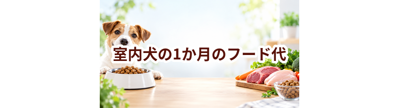室内犬の1か月のフード代はいくら？体重と給餌量から計算