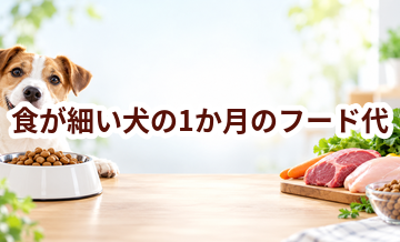 食が細い犬の1か月のフード代はいくら？体重と給餌量から計算