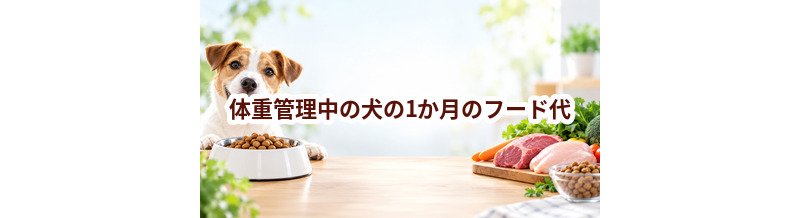 体重管理中の犬の1か月のフード代はいくら？体重と給餌量から計算
