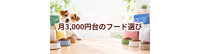 月3,000円台で続けやすいドッグフードの選び方｜1日あたりの費用も比較