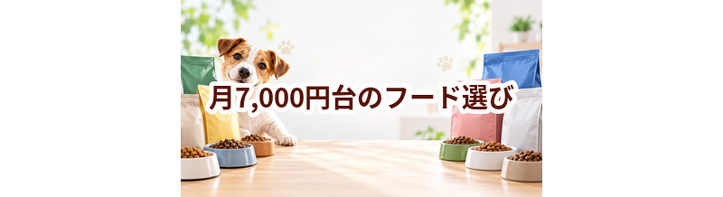 月7,000円台で続けやすいドッグフードの選び方｜1日あたりの費用も比較