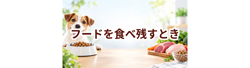 ドッグフードを食べ残すときはどうする？保存と衛生のポイント