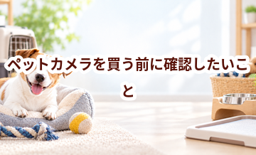 ペットカメラを買う前に確認したいこと｜愛犬と暮らしに合うかチェック