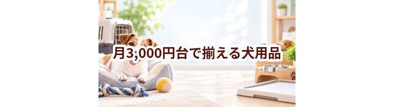月3,000円台で揃える犬用品｜優先して買うものと後回しにできるもの