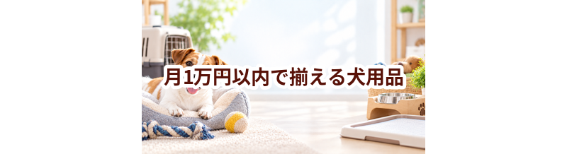 月1万円以内で揃える犬用品｜優先して買うものと後回しにできるもの