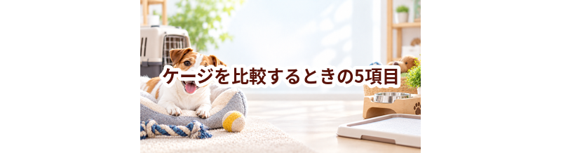 ケージを比較するときの5項目｜価格・安全性・手入れのしやすさを確認