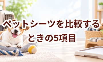 ペットシーツを比較するときの5項目｜価格・安全性・手入れのしやすさを確認