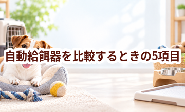 自動給餌器を比較するときの5項目｜価格・安全性・手入れのしやすさを確認