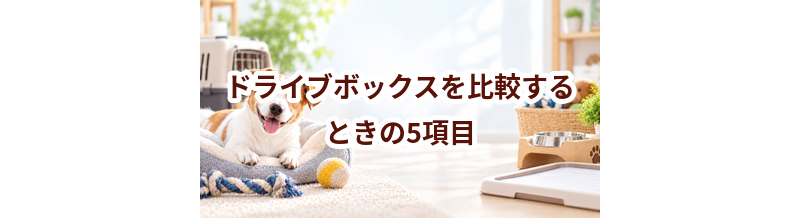 ドライブボックスを比較するときの5項目｜価格・安全性・手入れのしやすさを確認