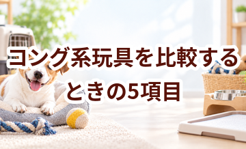 コング系玩具を比較するときの5項目｜価格・安全性・手入れのしやすさを確認
