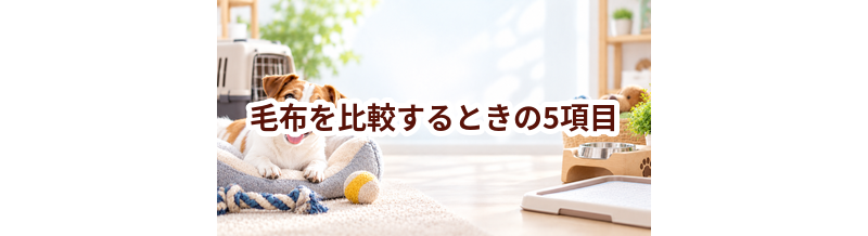 毛布を比較するときの5項目｜価格・安全性・手入れのしやすさを確認