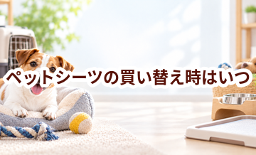 ペットシーツの買い替え時はいつ？安全に使うためのチェックポイント