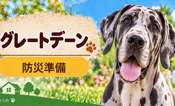 グレートデーンの防災準備｜避難時に必要な用品と持ち出しリスト
