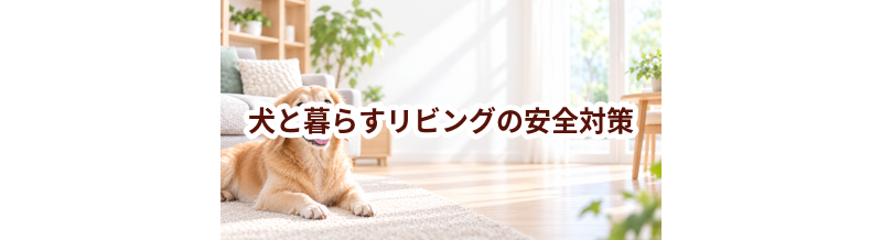 犬と暮らすリビングの安全対策｜滑り・誤食・汚れを防ぐ工夫