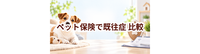 ペット保険で既往症を比較するときの見方｜保険料だけで選ばない