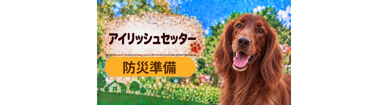 アイリッシュセッターの防災準備｜避難時に必要な用品と持ち出しリスト