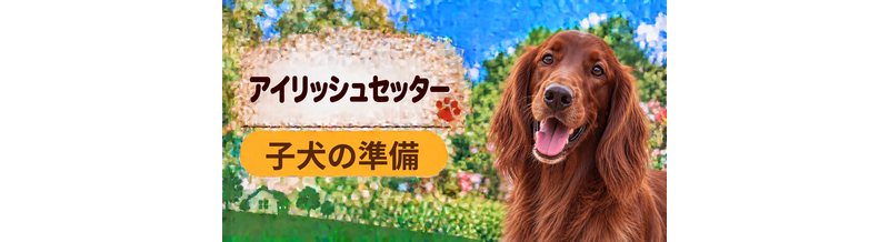 アイリッシュセッターの子犬を迎えた1週間でやること｜食事・トイレ・生活環境
