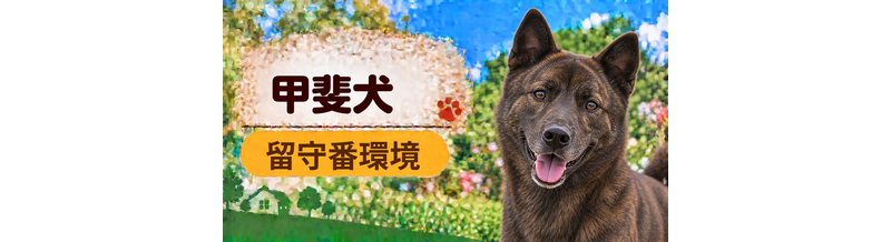 甲斐犬の留守番環境を整える｜安全対策と便利グッズ