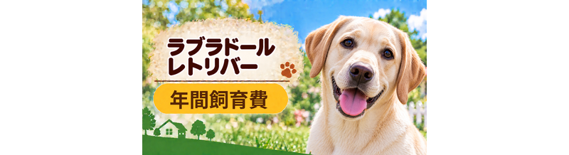 ラブラドールレトリバーの年間飼育費はいくら？固定費と臨時出費をまとめて計算