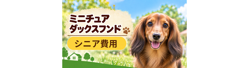 シニア期のミニチュアダックスフンドにかかる費用｜食事・医療・介護の準備