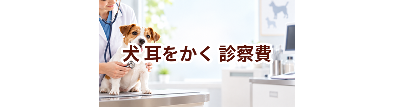 犬が耳をかくときの診察費はいくら？検査・治療費を考えるときの目安