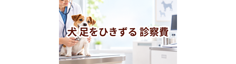犬が足をひきずるときの診察費はいくら？検査・治療費を考えるときの目安