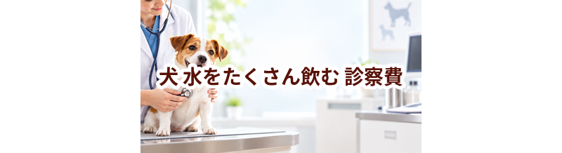 犬が水をたくさん飲むときの診察費はいくら？検査・治療費を考えるときの目安