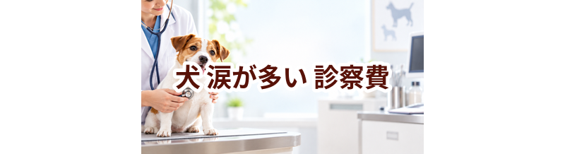 犬が涙が多いときの診察費はいくら？検査・治療費を考えるときの目安