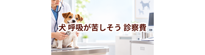 犬が呼吸が苦しそうときの診察費はいくら？検査・治療費を考えるときの目安