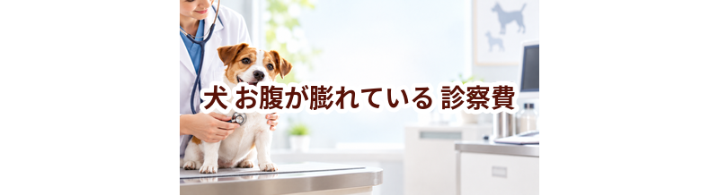 犬がお腹が膨れているときの診察費はいくら？検査・治療費を考えるときの目安