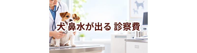 犬が鼻水が出るときの診察費はいくら？検査・治療費を考えるときの目安