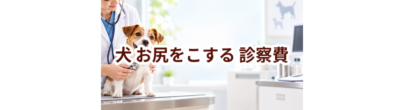 犬がお尻をこするときの診察費はいくら？検査・治療費を考えるときの目安