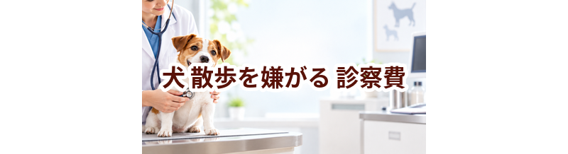 犬が散歩を嫌がるときの診察費はいくら？検査・治療費を考えるときの目安