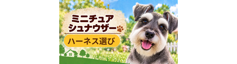 ミニチュアシュナウザーのハーネス選び｜サイズ測定とフィット感のチェック