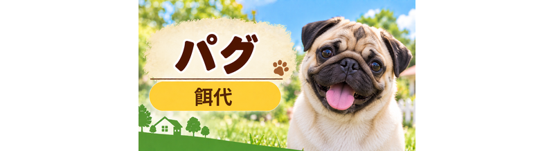 パグの餌代は月いくら？体重からドッグフード代をシミュレーション