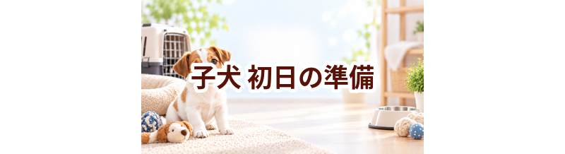 子犬を迎えた初日に必要なもの｜買い忘れ防止チェックリスト
