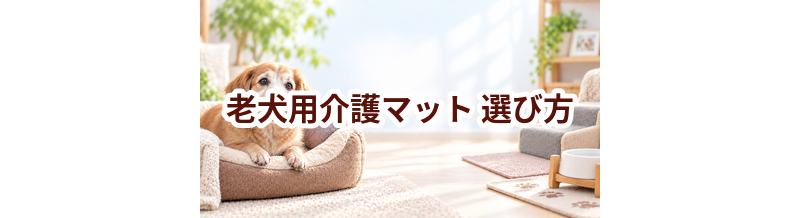 老犬用介護マットの選び方｜介護する人と愛犬が使いやすいものを選ぶ