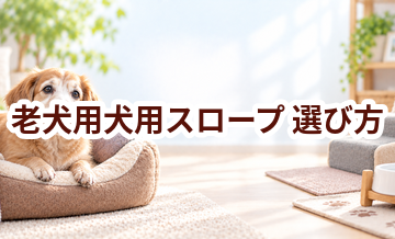 老犬用犬用スロープの選び方｜介護する人と愛犬が使いやすいものを選ぶ