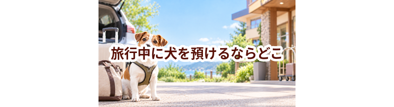 旅行中に犬を預けるならどこ？ホテル・シッター・家族に頼む場合を比較
